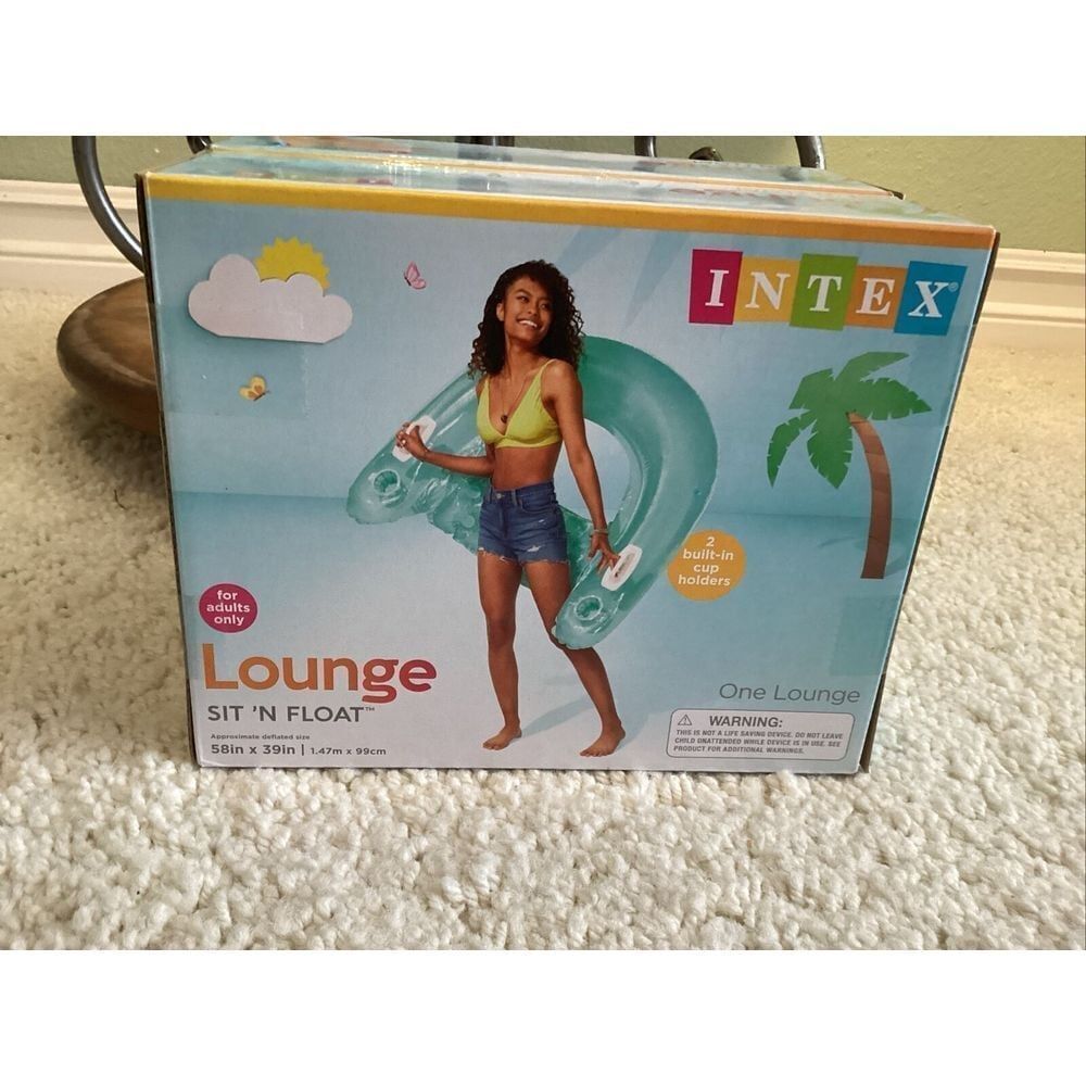 Intex Sit 'N Float 60x39in. Inflatable Lounge